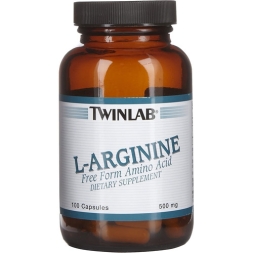 Донаторы оксида азота для пампинга Twinlab L-Arginine  (100 капс)