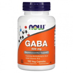 БАДы для мужчин и женщин NOW GABA 500 мг  (100 капс)